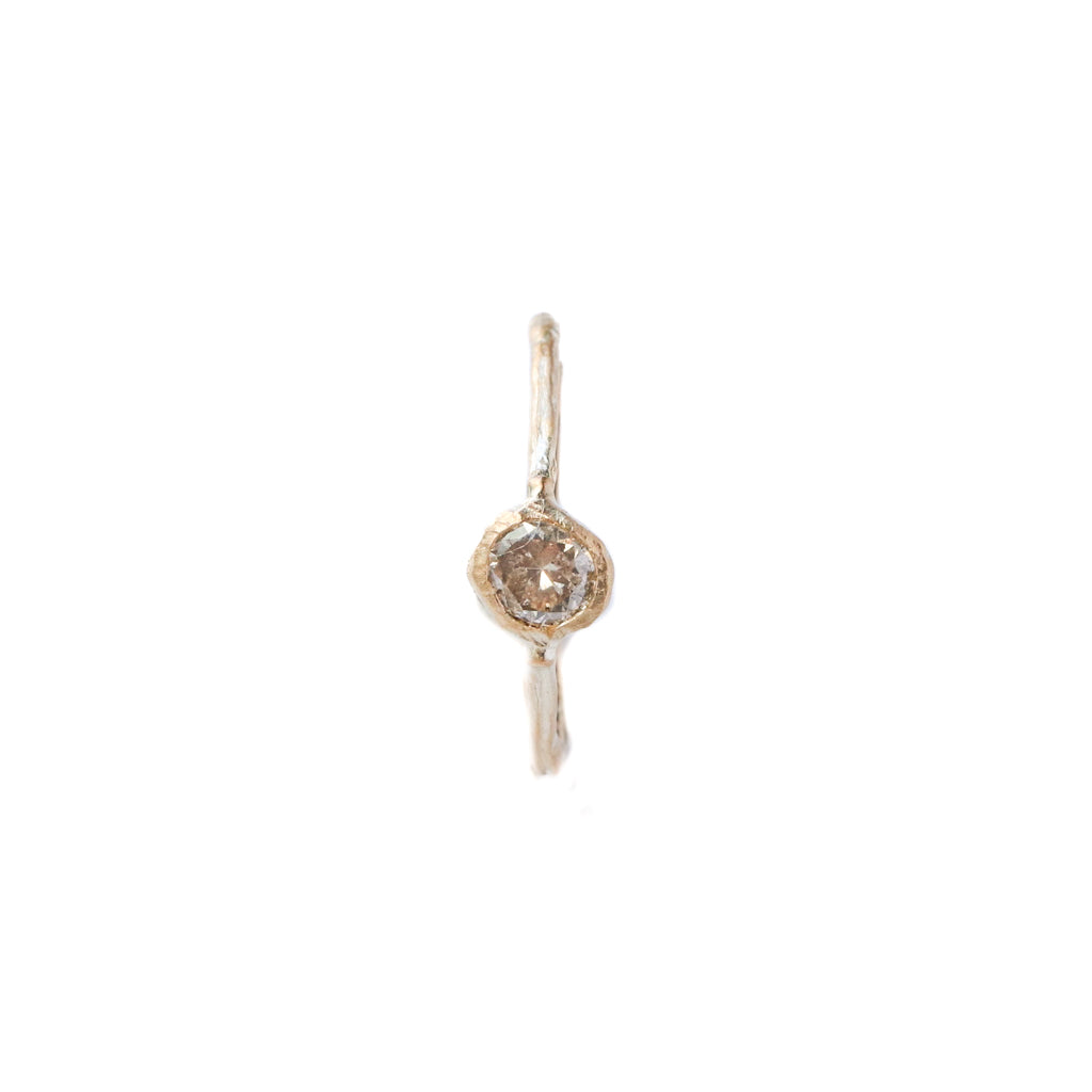 Rough Collet Ear Cuff - Natural Diamond -