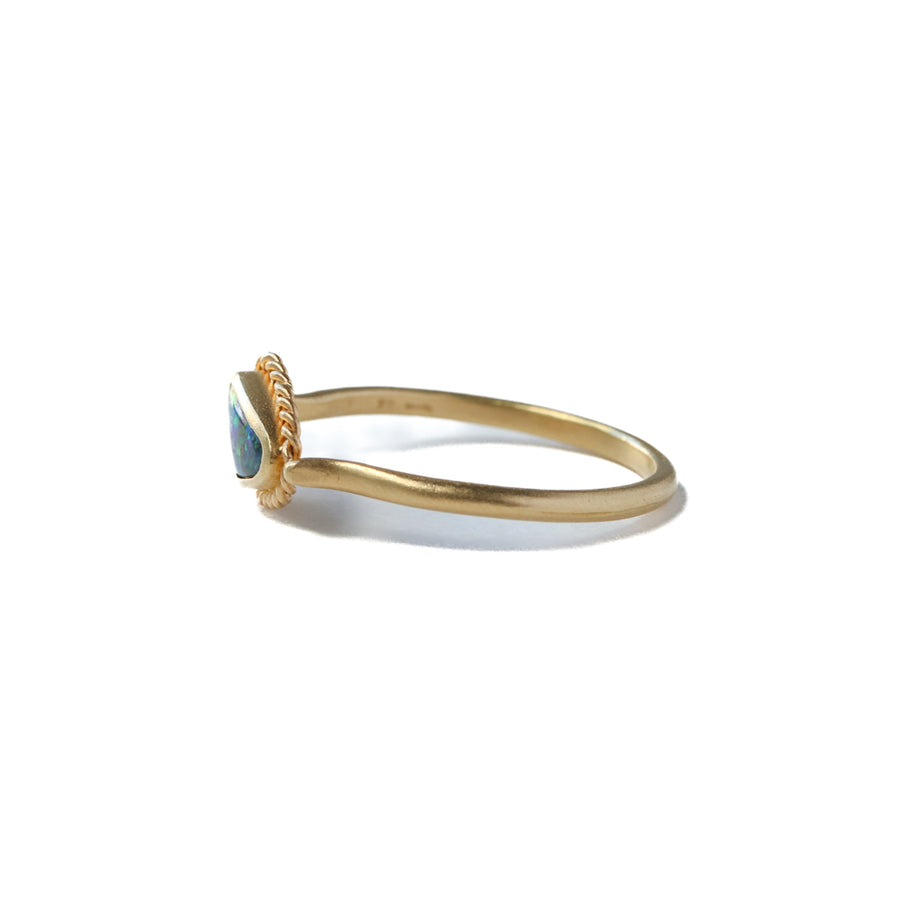 Twist Ring - Boulder Opal -
