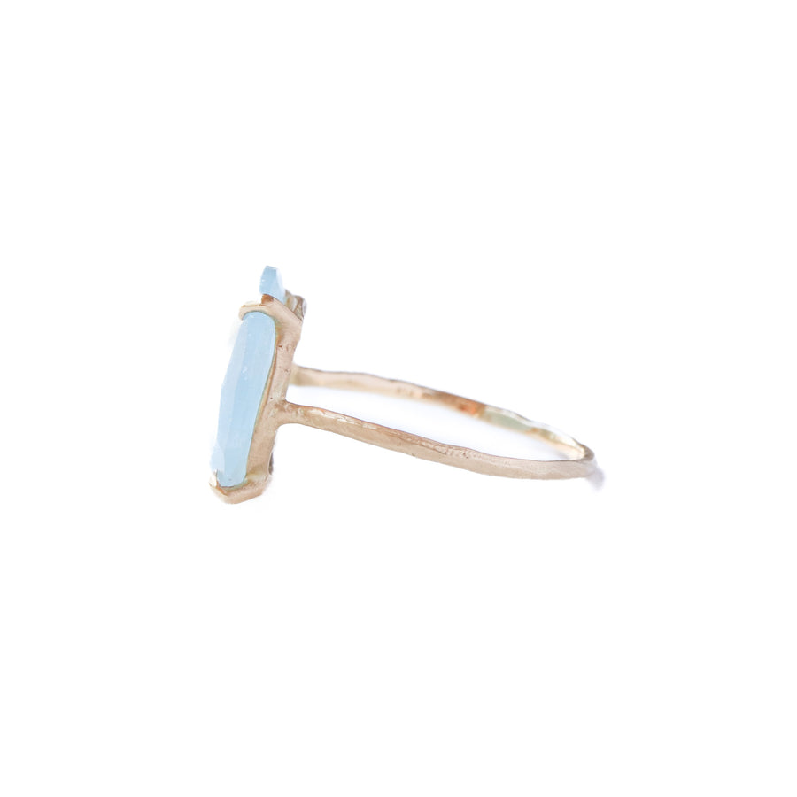 Flat Ring - Aquamarine -