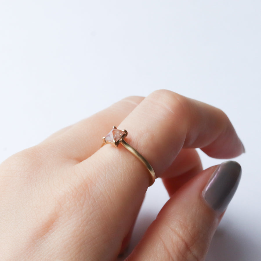 Prong Ring - Natural Diamond -