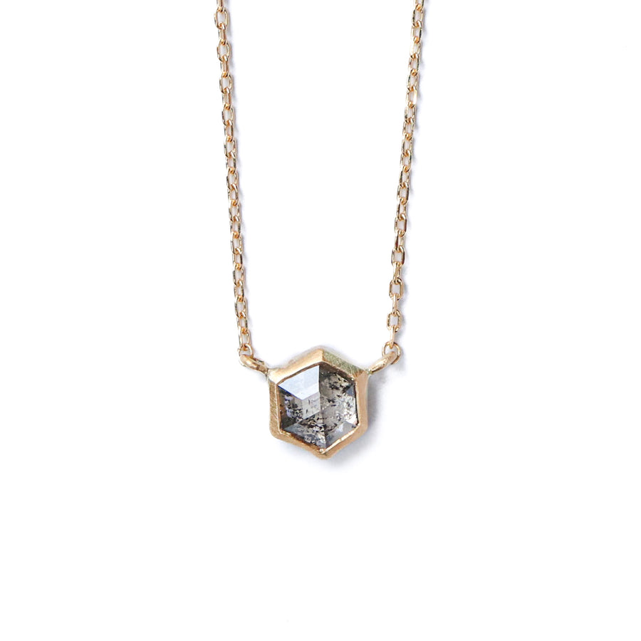Frame Necklace - Natural Diamond -