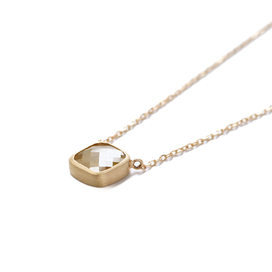 Collet Necklace - Natural Diamond -