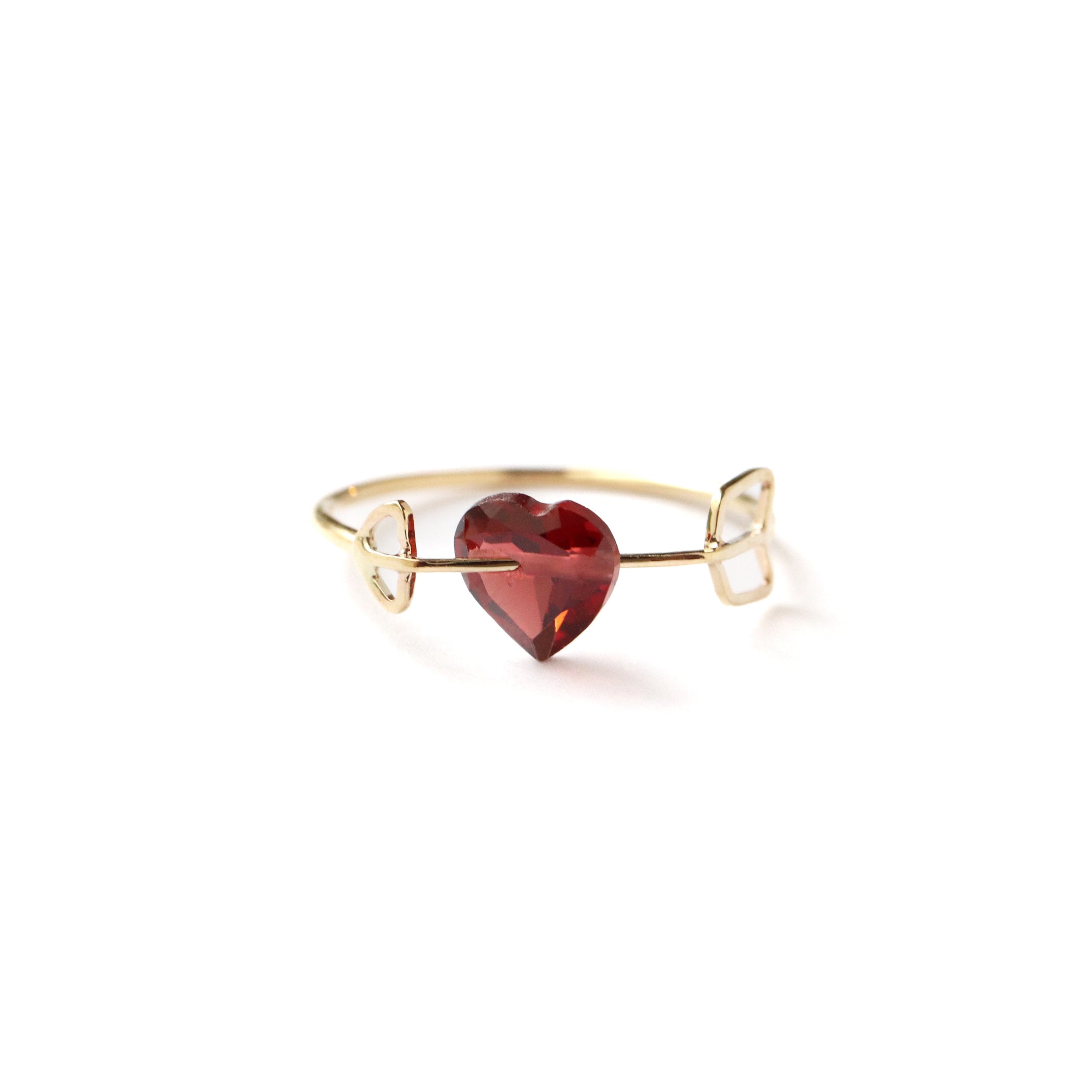 Zukyun Ring  - Garnet -