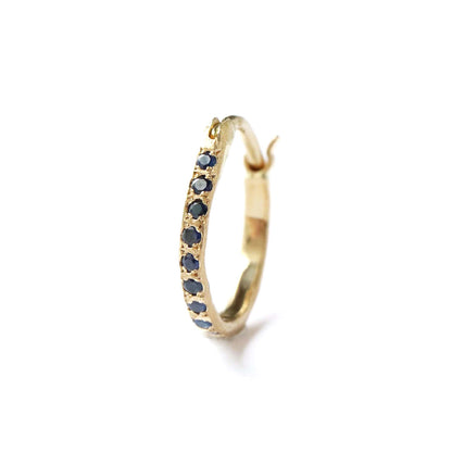 Hibiki Pierced Earrings -Blue Sapphire-