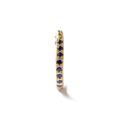 Hibiki Pierced Earrings -Blue Sapphire-
