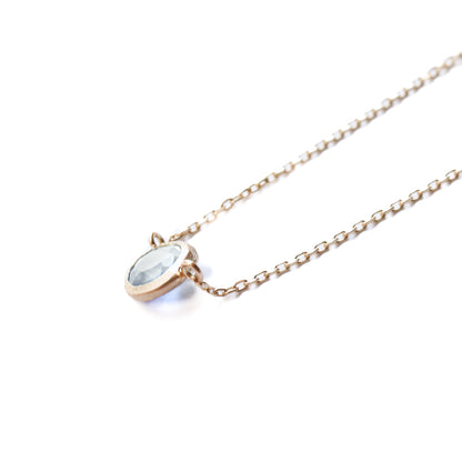 Rough Collet Necklace - Rainbow Moonstone -