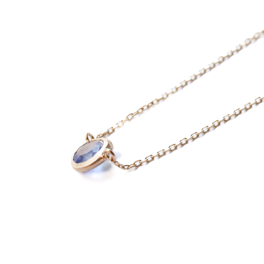 Rough Collet Necklace - Sapphire -
